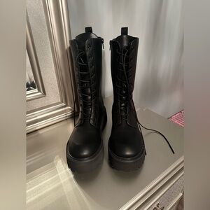 Foxblood Ash Platform Combat Boots, NWT, SOLD OUT STYLE!!